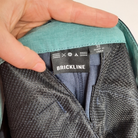 Brickline Navy Yarn Hybird Shorts 32 NWT - Picture 5 of 8